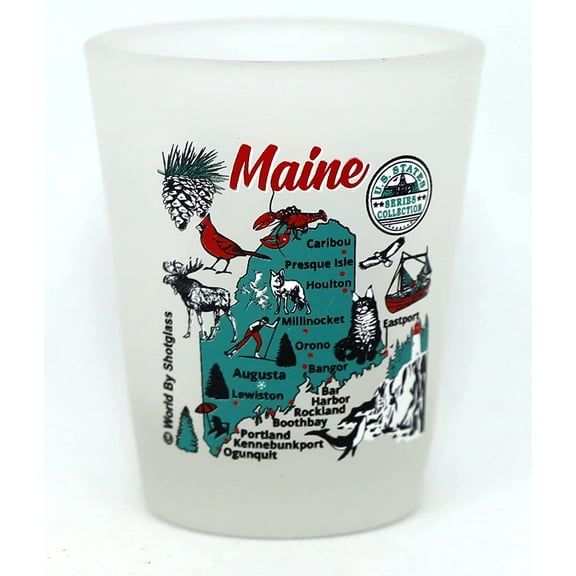 Maine US States Series Collection Shot Glass