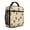 Cat and Potted Plant Beige Pattern, variant on Cat and Music Note Green Pattern Mini Insulated Lunch Bag, Beach Lunch Tote with Side Mesh Pocket & Adjustable Handle, Waterproof Oxford Gifts for Work School Outdoor