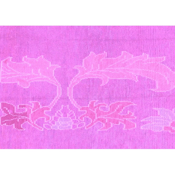 Ahgly Company Indoor Rectangle Abstract Purple Modern Area Rugs, 5' x 8'