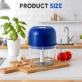 thumbnail image 5 of JKCCZLL 2026 New Electric Garlic Chopper, Mini Portable Veggie Chopper USB Charging Wireless Food Processor, Upgrade Electric Mini Garlic Chopper Set Wireless Veggie Grinder,Light green, 5 of 6