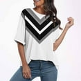 thumbnail image 2 of Blouses pour Femmes, Mode Décontractée, Manches Courtes Raccourcies, Chemise Ample Imprimée, 2 of 5