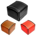 thumbnail image 2 of Ruanlalo Faux Leather Square Jewelry Watch Case Display Gift Box with Pillow Cushion Red, 2 of 6
