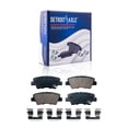 thumbnail image 3 of Detroit Axle - Rear Brake Kit for 2012-2017 2019 Hyundai Accent, 2012-2017 Kia Rio, 2013 2014 2015 2016 Disc Brake Rotors Ceramic Brakes Pads Replacement: 10.32 inch Rotors, 3 of 7