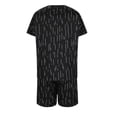 thumbnail image 5 of Hvyesh Womens Linen 2 Piece Sets, Summer Round Neck Short Sleeve Tops and Shorts Two Pieces Set Suit for Ladies Trendy Stripe Print Outfit with Pockets, 5 of 6