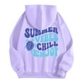 thumbnail image 4 of Wxolcjlv Little Girls Printed Hooded Sweatshirt Soft Long Sleeve Pullover Everyday Wear Top, Sizes 2-13, 4 of 4