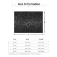 thumbnail image 5 of Goofa Black And White Dotted Pattern Fleece Throw Blanket for Couch, Soft Checkered Flannel Blanket for Sofa, Warm Cozy Decorative Blanket Fall Decor Gift-60"x50", 5 of 6
