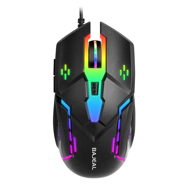 Ratón para juegos con cable RGB retroiluminado Luz de respiración Luz de fondo Sensor óptico duradero Ratones con cable USB para tableta portátil PC Yotijar ratón para juegos con cable