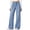 Light Blue, variant on Women's High Waist Jeans, Baggy Wide Leg Denim Pants, Stretchy Comfortable Jeans for Women, Casual Loose Fit Trousers, Daily Wear and Outfit Essentials-Black