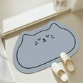 thumbnail image 1 of Diatomaceous Earth Bath Mat, Usavan Cute Kittens Pattern Non-Slip Fast Drying, Super Absorbent Easy Clean Bathroom Kitchen Floor Mat for Shower Sink Entrance, 1 of 6