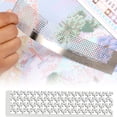 thumbnail image 2 of 5D Diamond Painting Mesh Grid Ruler Stainless Steel Net Drawing Embroidery Art Tool, Square, 2 of 8