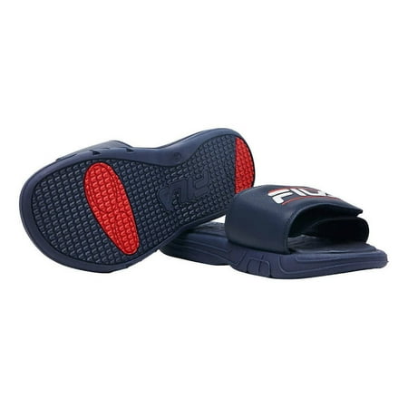 FILA MEN'S TACOMBI SLIDE Adjustable Sandal BLUE NEW