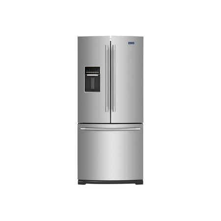 Maytag MFW2055FRZ - Refrigerator/freezer - french door bottom freezer with water dispenser - width: 30.1 in - depth: 34.4 in - height: 68.9 in - 19.7 cu. ft - stainless steel