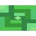 thumbnail image 1 of Ahgly Company Machine Washable Indoor Rectangle Transitional Neon Green Area Rugs, 8' x 12', 1 of 7