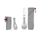 thumbnail image 1 of Cuchara-tenedor TOMSHOO Titanium plegable Spork Outdoor Camping Hiking Backpacking Dinner Spork Utensilios de mesa Abanopi  Cuchara-tenedor, 1 of 7