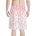 thumbnail image 2 of Binienty Men's Board Shorts Swim Trunks With Gradient Cherry Blossom Pattern - Quick Dry for Summer Beach Vacations and Water Sports, 2 of 10