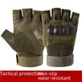 thumbnail image 1 of Guantes tácticos para hombre, de medio dedo, para exteriores, para montar en motocicleta, para fanáticos militares, para luchar y hacer ejercicio, 1 of 5