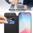 thumbnail image 5 of Ancove Compatible with iPhone 15 Pro Max 6.7" Wallet Case, Magnetic Case with RFID Blocking Credit Card Holder, Personalized Leather Textured Flip Phone Casefor iPhone 15 Pro Max,Blue, 5 of 7