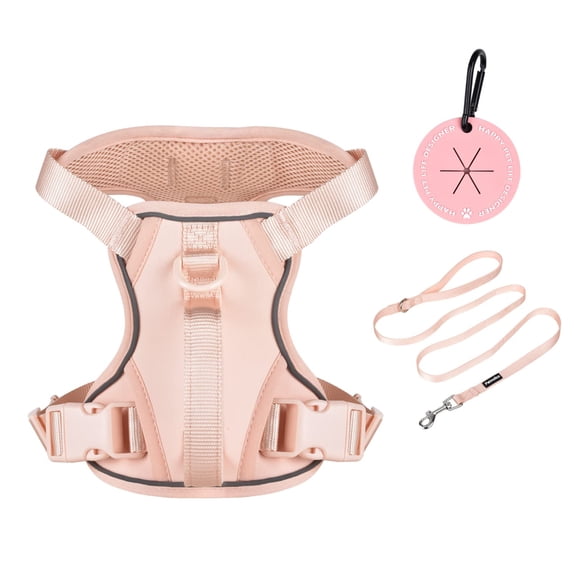 Arnés para perros Petmolico, no tira, reflectante, fácil de caminar, rosa, pequeño