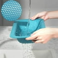 thumbnail image 4 of CNKOO Collapsible Colander Over the Sink Drain Strainer Basket Expandable Fruits Vegetables Wash Retractable Plastic for Home Kitchen, 4 of 7