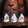 thumbnail image 3 of Halloween Outdoor Yard Decorations Resin Ghost Figurines Creative Seasonal Lawn Ornaments for Home Garden Patio Lawn Decor Spooky Party Supplies 3pcs Set, 3 of 6