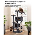 thumbnail image 4 of Mueble de condominio Cat Tree Tower Yaheetech de 137 cm para gatitos, 4 of 9