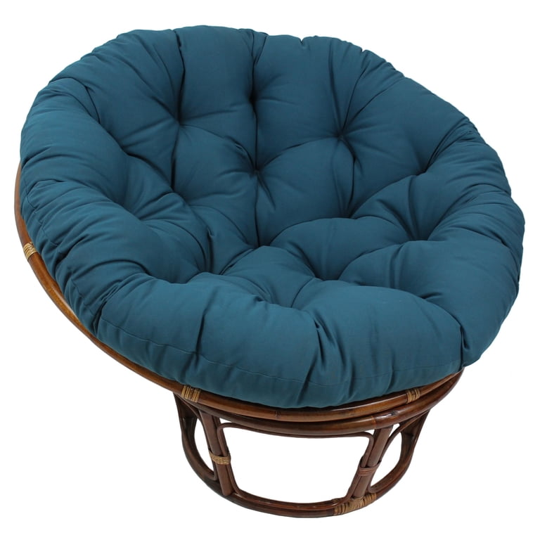 Blazing Needles 48-Inch Papasan Cushion, Steel Grey photo 2