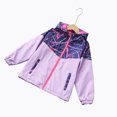 thumbnail image 3 of Odeerbi Toddler Boys Girls Fleece Lined Softshell Jacket Camouflage Winter Thermal Windproof Waterproof Windbreaker Kids Coat Printing Hooded Technical Jacket Toddler Clothes Purple, 3 of 3