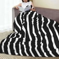 thumbnail image 4 of Zebra Stripes Pattern Throw Blanket, Super Soft Anti-Pilling Flannel Bed Blankets, 40"x30", 4 of 8