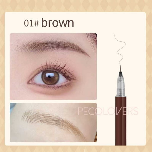 Lápiz líquido para cejas, resistente al agua, fácil de colorear, a prueba de sudor, 0,01 MM, cabeza ultrafina, maquillaje de ojos, cosmético, 1 unidad, nuevo qym unisex