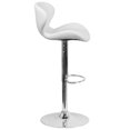 thumbnail image 2 of Bowery Hill Tabouret de Bar Réglable en Faux Cuir en Blanc, 2 of 4