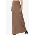 thumbnail image 3 of TheMogan Women's PLUS Casual Draped Jersey Foldable Waist Relaxed Long Maxi Skirt, 3 of 7