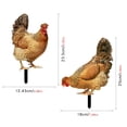 thumbnail image 3 of Brixlen Realistic Hen Acrylic Garden Stake, Lifelike Chicken Yard Art Sign, Weatherproof Animal Ornament for Backyard Patio Lawn Farm Landscape Decoration, 3 of 5