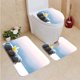 thumbnail image 1 of ABPHQTO Plumeria Flower Stones spa Juego de alfombras de baño de 3 piezas Alfombra de baño Alfombra de contorno y tapa de inodoro, 1 of 2