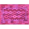 thumbnail image 1 of Ahgly Company Indoor Rectangle Oriental Pink Traditional Area Rugs, 7' x 9', 1 of 4