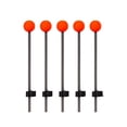 thumbnail image 1 of koolsoo 5 Pieces Ice Fishing Rod Top Tip Red Ball Spring for Fishing Accessories Large, 1 of 9