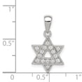 thumbnail image 2 of Beautiful Sterling Silver CZ Star of David Pendant, 2 of 2