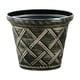 thumbnail image 2 of Maceta de Ratán Romano de Plástico Qazbgdl de 18 Cm de Grosor | Tamaño Ampliado para Bonsáis, Rábanos y Hortalizas | Decoración para Interiores y Exteriores, Jardines y Balcones | Incluye 1 Maceta, 2 of 6