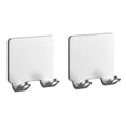 thumbnail image 1 of Rejilla para afeitadora de barba, recortadora de barba manual para baño, soporte montado en la pared, percha de aluminio, plateado, 2 piezas Jumpingount HA002294-04, 1 of 6