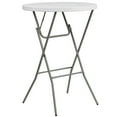 thumbnail image 3 of EMMA + OLIVER Emma + Oliver 2.6-Foot Round Granite White Plastic Bar Height Folding Event Table, 3 of 9