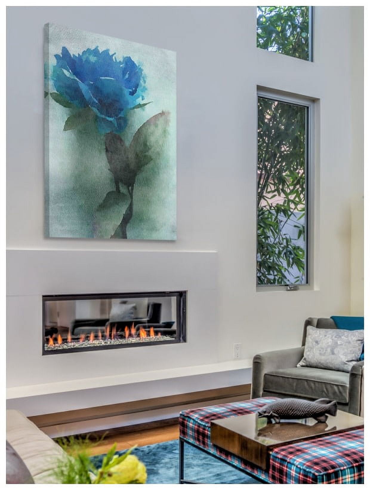 Marmont Hill - "Midnight Blue" by Irena Orlov Painting Print on Wrapped Canvas