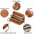 thumbnail image 3 of FALAN MULE Wallet for Women Clutch RFID Blocking Wristlet Leather Purse Large Capacity Credit Card Holder with Grip Hand Strap, 3 of 11