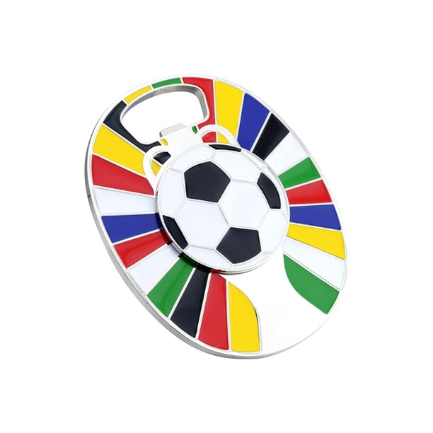 Un Toque Puede Abrir Giratoria Bola de Fútbol Trofeo Llavero Llavero Taza Fútbol Ventilador Accesorios para Hombres