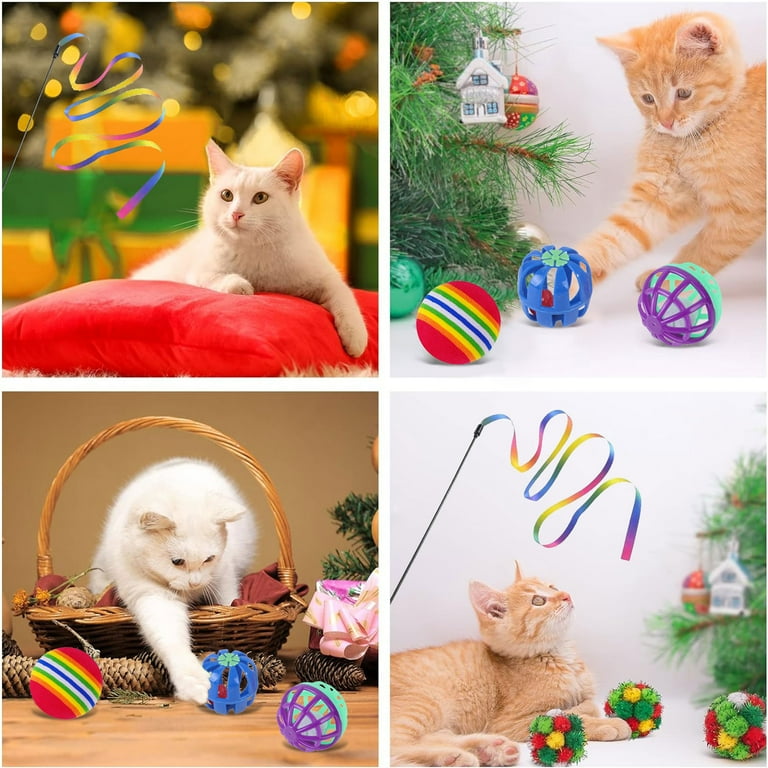 Kitten with soft straw toy HD: Safe play for young cats in 2025 – cute curiosity