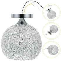 MLINS Simple LED Crystal Ceiling Lights Hanging Crystal Pendant Lamp without Bulb for Living Room Bedroom Corridor