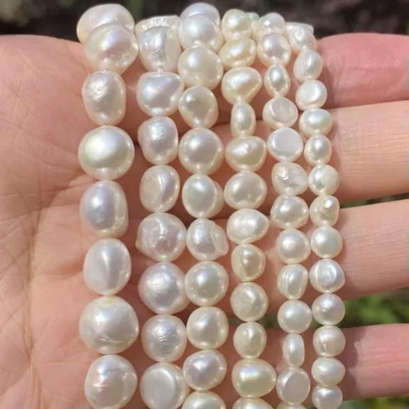 HOOUN Natural Freshwater Pearl High Quality Irregular Loose Beads for Jewelry Making-Irregular Pearl A-6-7mm