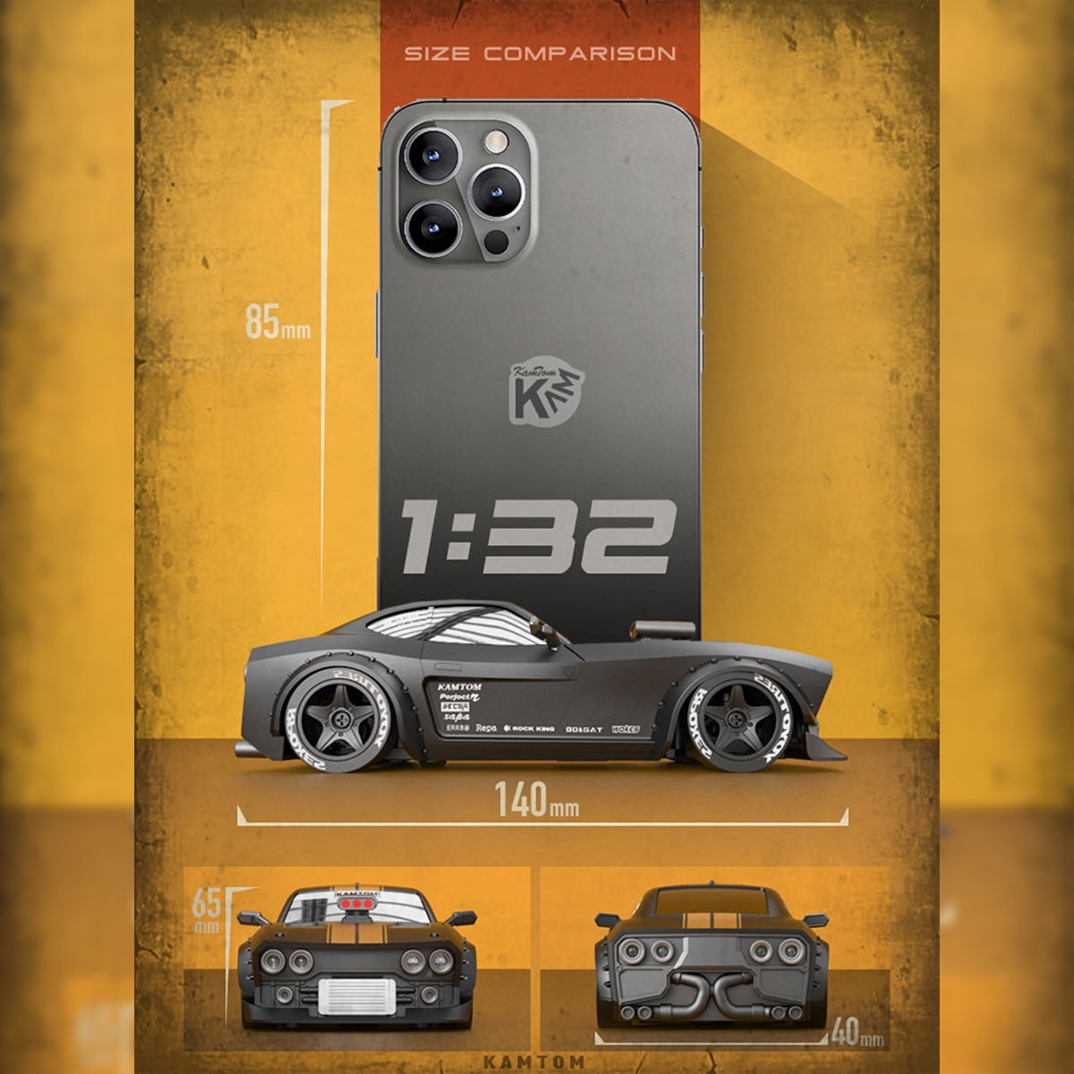 KM3299 RC Drift Car, 1/32 Remote Control Car 4WD Drift RC Cars 30KM/H High Speed Remote Control Cars Vehicle with LED Headlights, Christmas Cars Gifts for Adults - Red