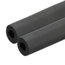 Uxcell 5/8" (16mm) ID x 1.3Ft x 0.35" Pipe Insulation Foam Tube, 2Pcs Pipe Cover Wrap Roll Bar Tubing for Handle Grip HVAC Air Conditioner Units, Black