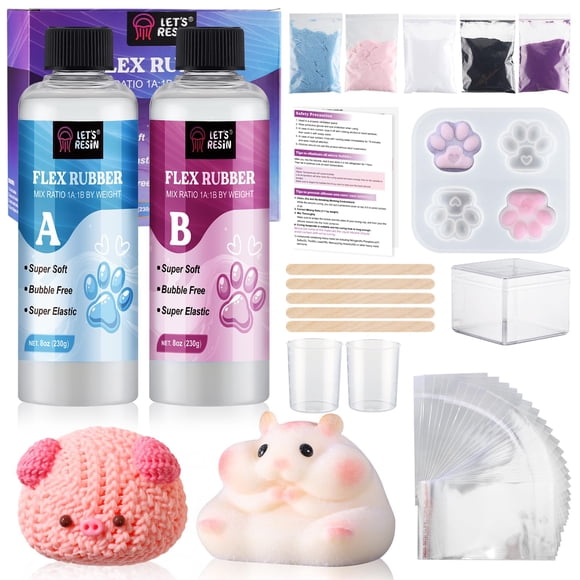 Gel para Taba Squishy Kit LET'S RESIN Super Soft Flex 500 ml