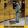 thumbnail image 2 of Garden Tool Organizer,Yard Tool Holder for Garage with Wheels,Garden Tool Cart, Shed Organization Stand Rack with Hooks,Lawn Tool Storage for Long-Handled Shovel,Broom,Rake,Farm Tools, 2 of 7