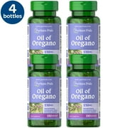 4 Pack - Puritan's Pride Oil of Oregano Twin Pack 150 mg - 180 Count